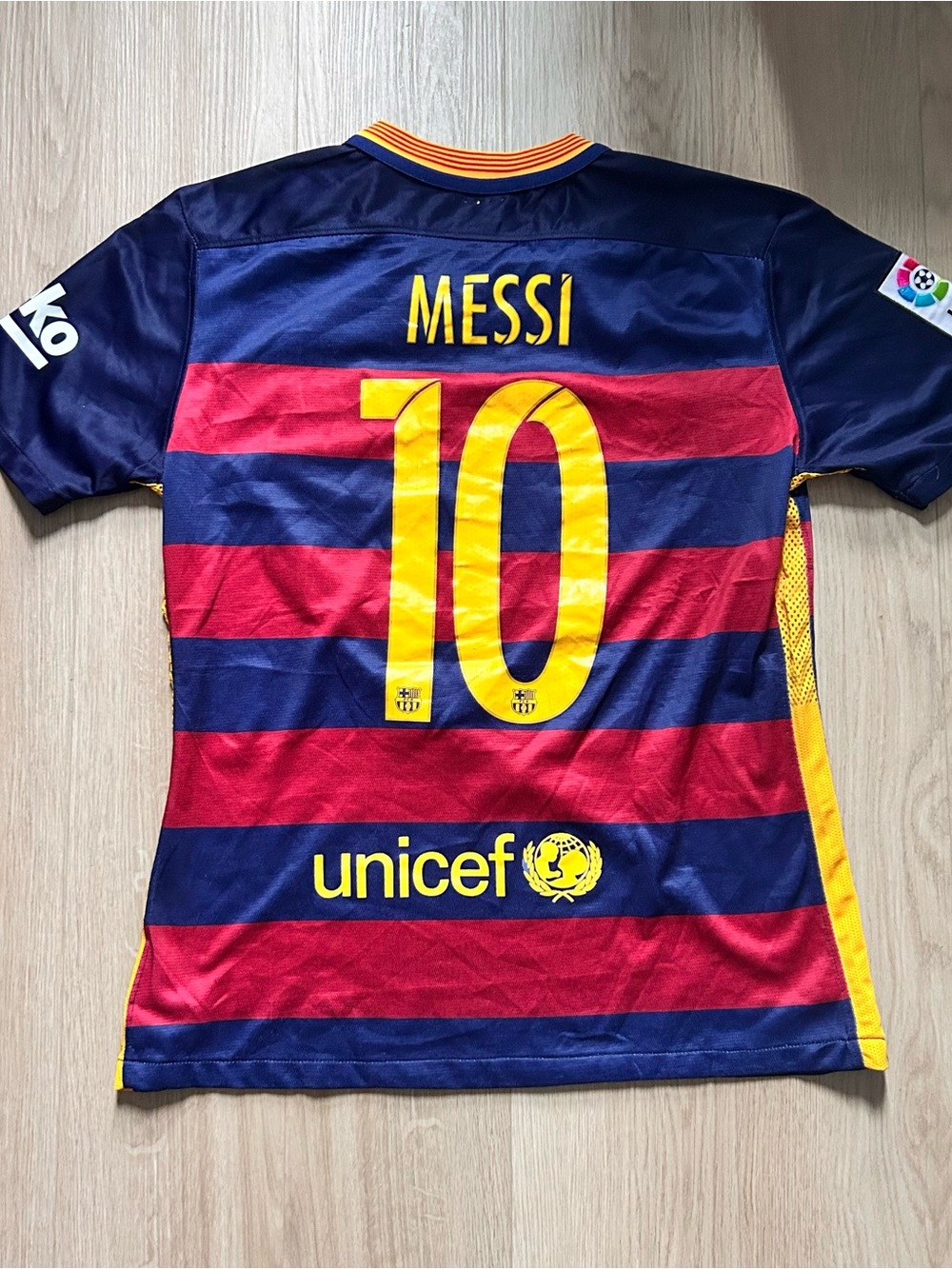 Nike FC Barcelona Messi #10 Jersey - Navy, Red & Yellow